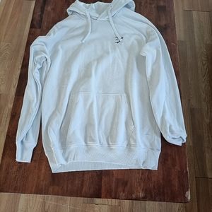 Gym shark white hoodie